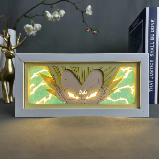 3D LED Light Box Dragon Ball Z Son Goku Kakarotto Vegeta Anime Action Figure For Kids Bitrhday Gift